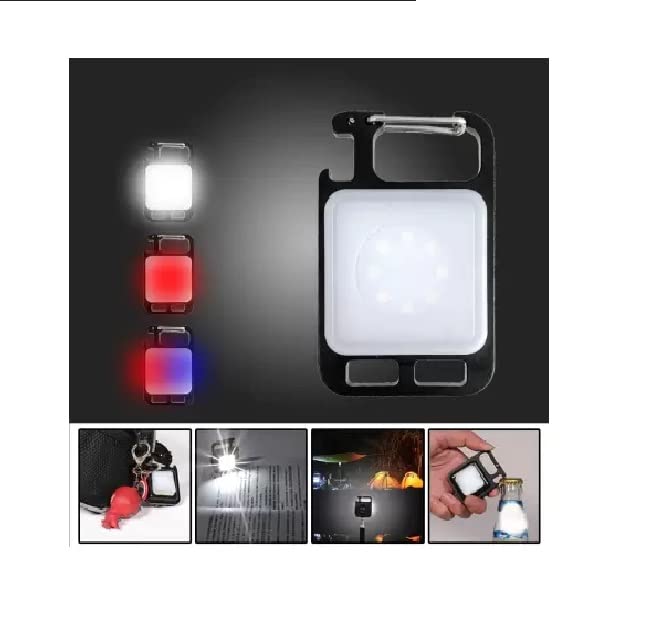 SkyShopy Mini COB LED Flashlight | COB 4 Modes Flashlight Keychain | Keychain Torch USB Rechargeable | Flashlight with Bottle Opener(multi use) SkyShopy Mini COB LED Flashlight | COB 4 Modes Flashlight Keychain | Keychain Torch USB Rechargeable | Flashlight with Bottle Opener(multi use)